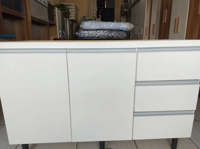 Balcão para pia de cozinha 3 gavetas e 2 portas promoção imperdível.