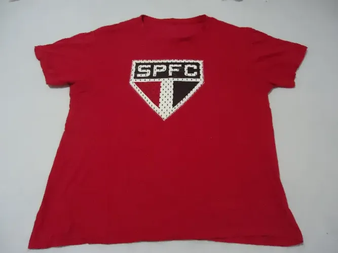 Camisa do São Paulo Licenciada - Tam GG (Veste G) - Usada - Bom estado