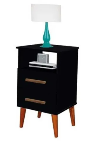 Mesa de Cabeceira 2 Gavetas Novo