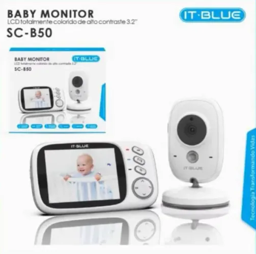 Babá Eletronica Com Monitor e Função Noturna It-blue SC-B50