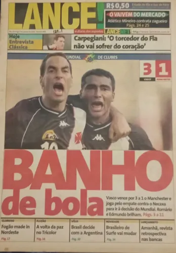 Jornal Lance, Mundial de clubes 2000 