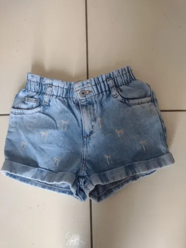 Short jeans infantil menina 
