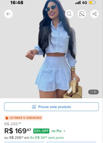 Conjunto maravilhoso nunca usado!