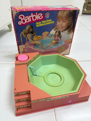 Banheira borbulhante caixa original estrela Barbie