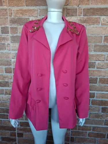 Blazer rosa feminino