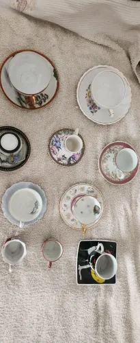 coleção xícaras de porcelana antigas casca de ovo, Japão , porcelana real perfeitas