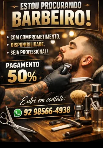 Contrata-se barbeiro