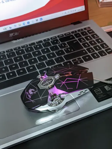 MOUSE GAMER ZYOULANG COM FIO RGB PARA PC NOTEBOOK
