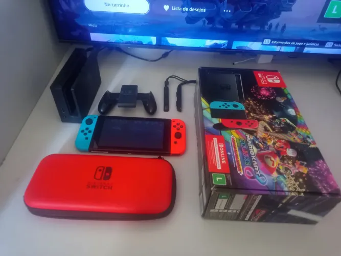 Nintendo Switch 32gb + 3 jogos 