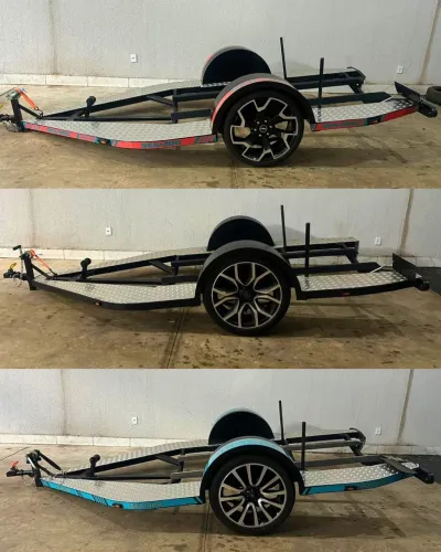 Parcelo - Carretinha Nova - Personalizada roda 22 - Pronta entrega