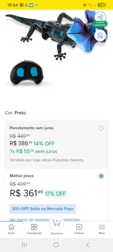 Brinquedo eletrônico 