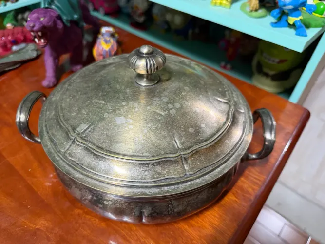 Sopeira banhada a prata