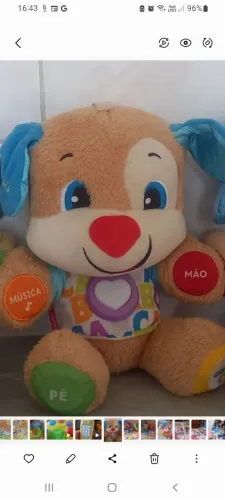 Brinquedo cachorrinho musical da Fisher Price