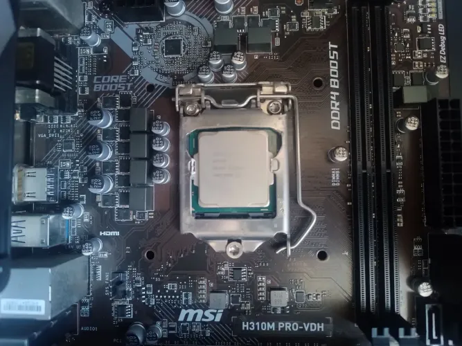 Placa mãe Intel h310m pro ddr4 8 geração com processador g4930 + cooler