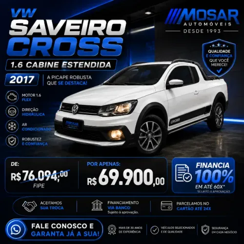 Volkswagen Saveiro Cross 1.6 T. Flex 16V CE 2017