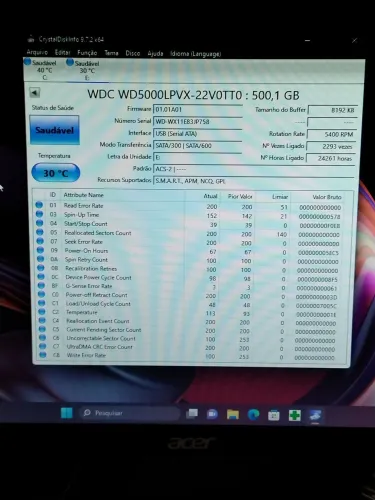 WDC 500 GB várias marcas.