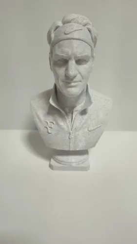 Busto Federer - Impressão 3D - 18cm