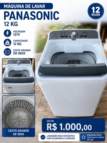 Máquina de lavar Panasonic 