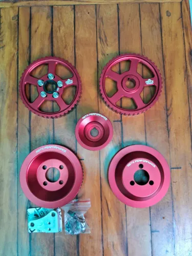 Kit polias RGTX  para motor AP com roda fonica 125mm