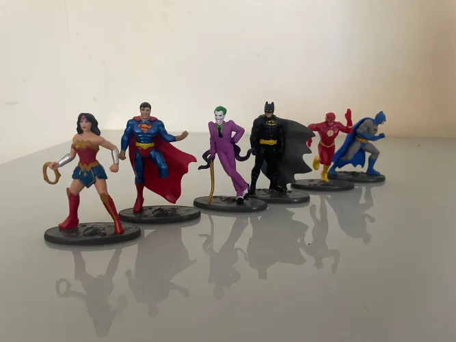 Lote 6 Miniaturas Dc Comics Liga Da Justiça Micro Mattel