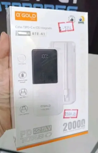 Power Bank 20000mah Turbo Pd22,5w Agold