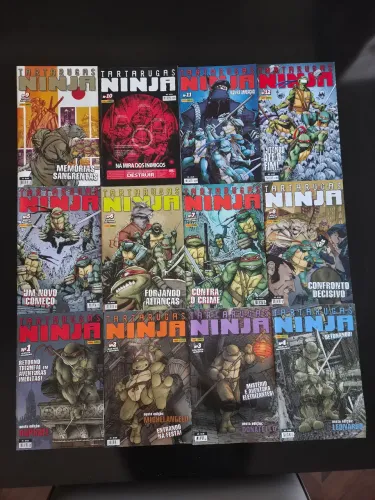 Coleção Completa Hq As Tartarugas Ninja (Panini) - Edições 1 a 12
