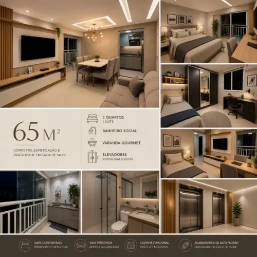 Apartamento à venda na região do Olho d'Água, próximo ao Parque Shalon e Jardim Eldorado
