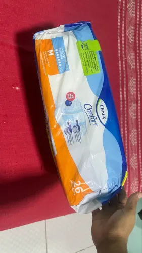 Fraldas geriátricas descartáveis Tena Confort tamanho M, com 26 unidades