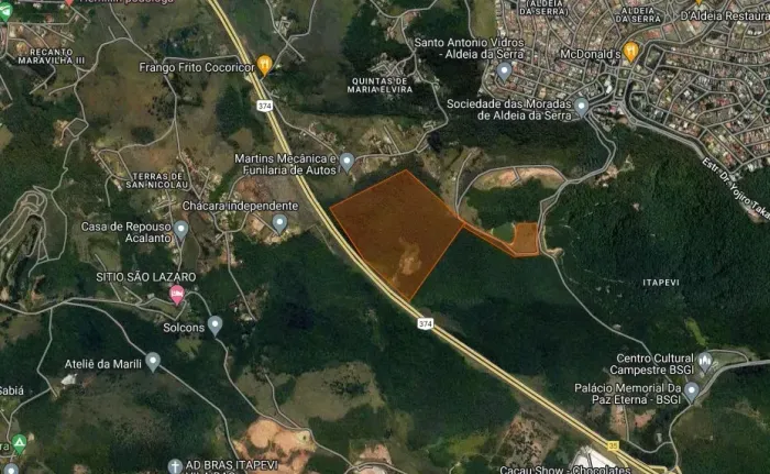 Terreno com  292.000 m²,  com 564 m de frente a  Rod. Pres.  Castelo Branco - Itapevi