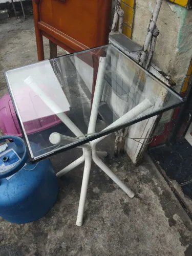 Mesa de vidro 50 x 50 