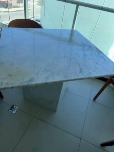 Mesa mármore Carrara luxo 1 X 1