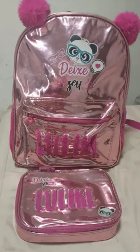 Mochila + estojo infantil Luluca