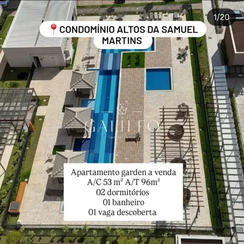 Venda de Apartamento de 2 Quartos no Jardim do Lago, Jundiaí-SP: 2 Quartos, 2 Salas, 1 Ban