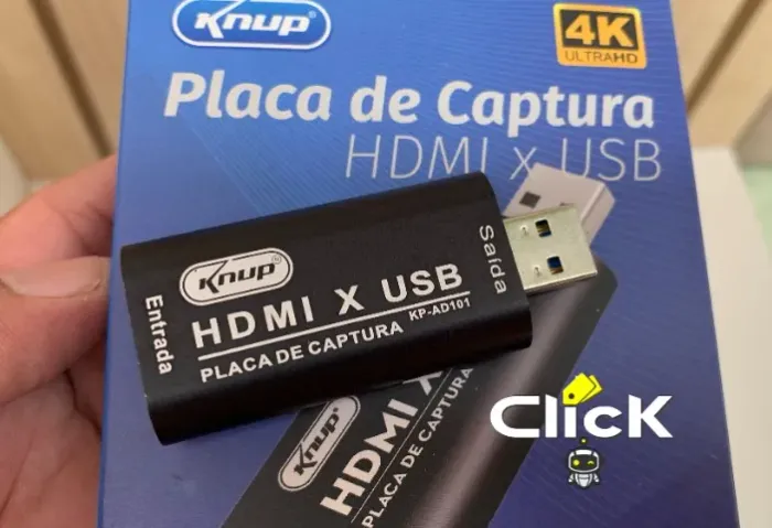 Placa de Captura de Video, entrada Hdmi Saída USB