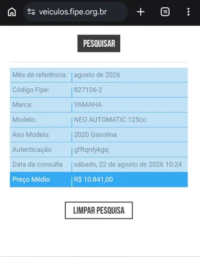 Nova Neo 125cc yamaha