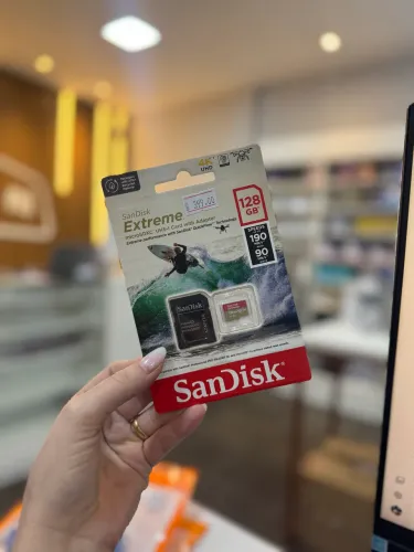 Cartão de Memória 128GB Extreme Sandisk 4K