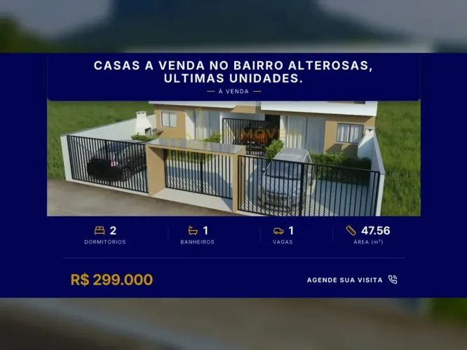 Oportunidade única: casas modernas à venda no bairro Alterosas!