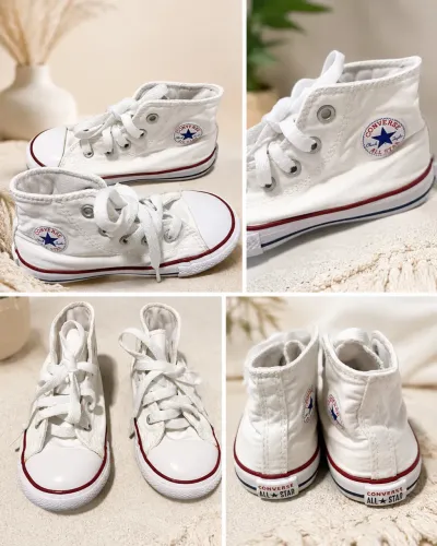 All Star infantil Cano Alto Converse tecido original