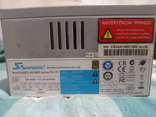 Fonte seasonic 300w