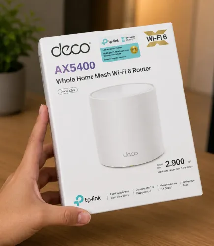 Roteador Wireless TP-Link Deco X60 AX5400 (1-Pack) 4804MBPS