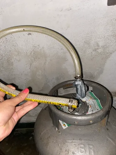 Mangueira e registro de Botijão