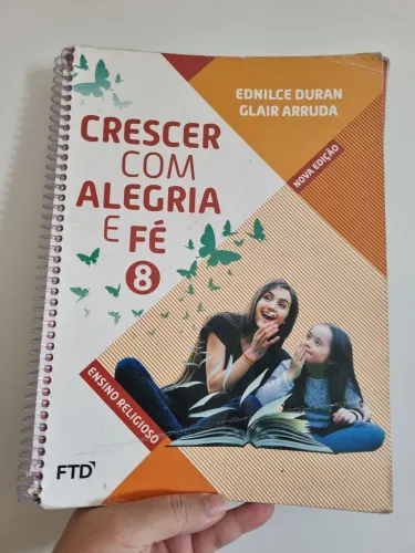 livro crescer com alegria e fé 8