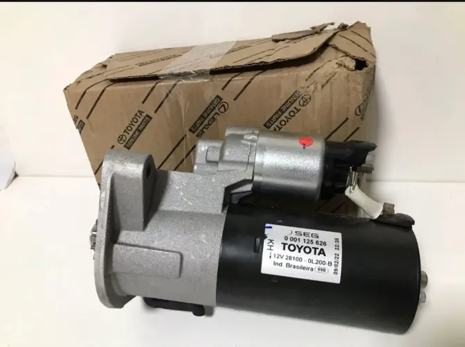 MOTOR DE PARTIDA HILUX 2021 ORIGINAL COM CAIXA?