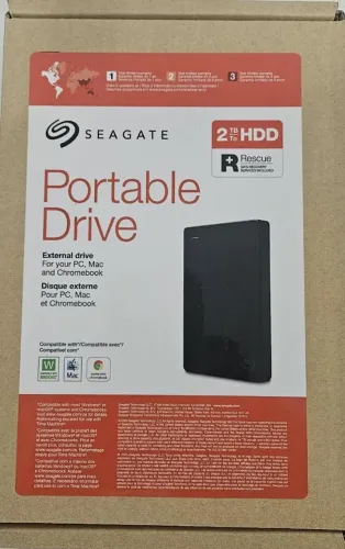 HD Externo Portátil Seagate, 2TB HDD, USB 3.0, Para Pc, Mac, Ps4 E Xbox - STGX2000400