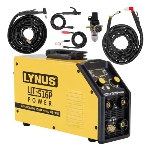 Invorsora de solda  LIT-516P MMA+TIG+CORTE DE PLASMA 220V ( Lynus )