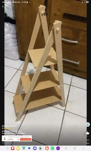 Escada para lembrancinhas