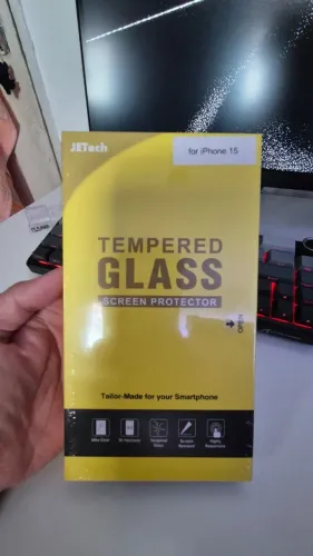 Película de Vidro Temperado iPhone 15 JE Tech - Nova Lacrada