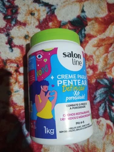 Creme de pentear xô porosidade da Salon LINE nunca usada novo