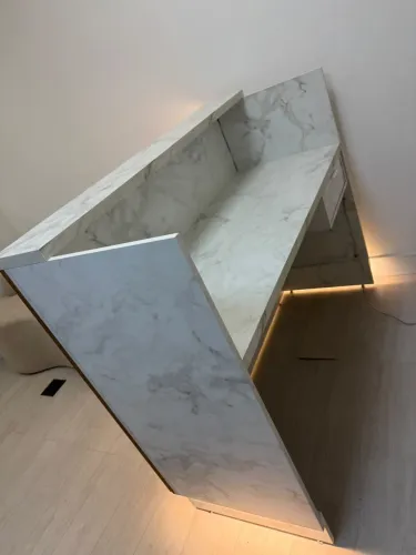 Balcão para recepção com led