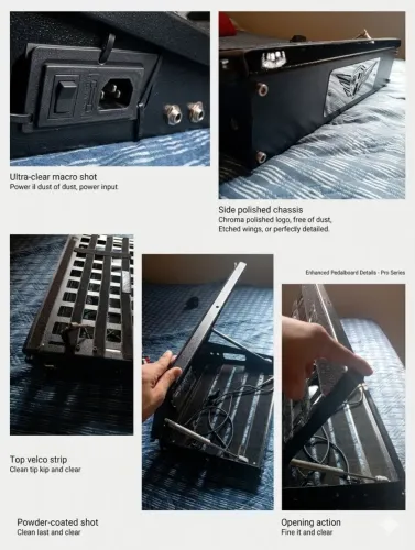 Pedalboard articulado com BAG e elétrica